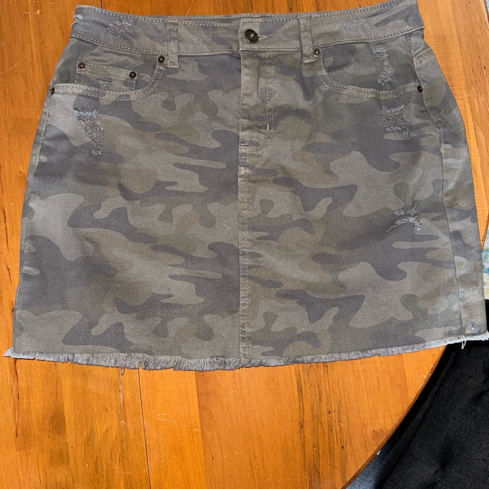 Camouflage Mini Skirt
